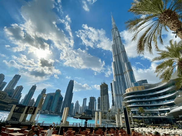 Dubai skyline with Burj Khalifa